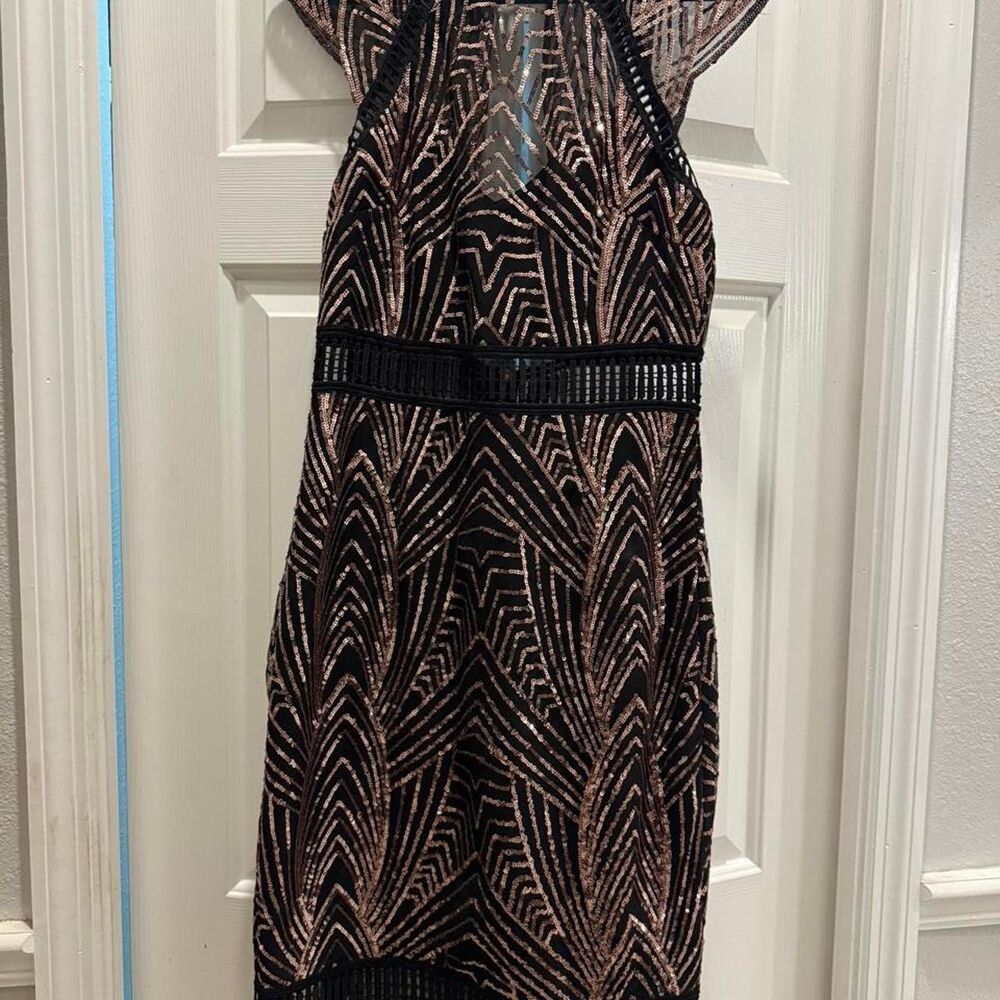 Saylor Women's Brown and Black Dress
